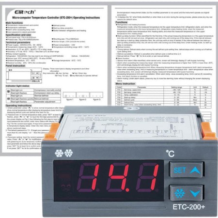 Thermostat Elitech ETC-200+