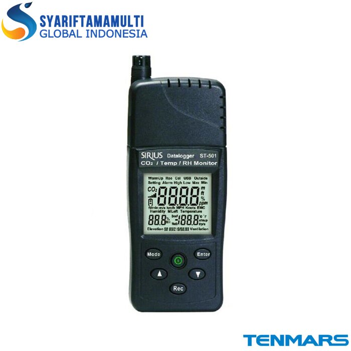 Tenmars ST-501 CO2 / Temperature / RH Monitor