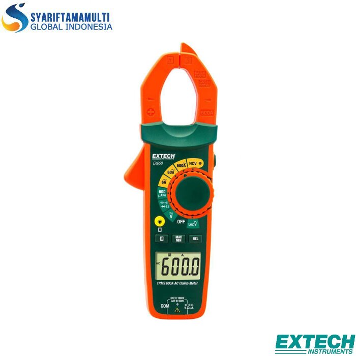 Extech EX655 600A True RMS AC/DC Clamp Meter + NCV